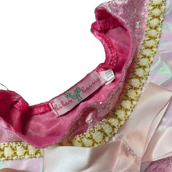 BIBEI BEINIRI girls pink princess dress up cosplay dress size 130 (6/7) NWOT - Picture 4 of 7